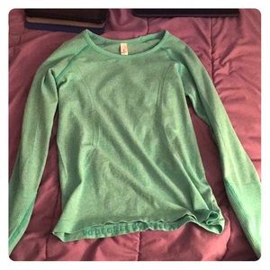 Turquoise long sleeve shirt